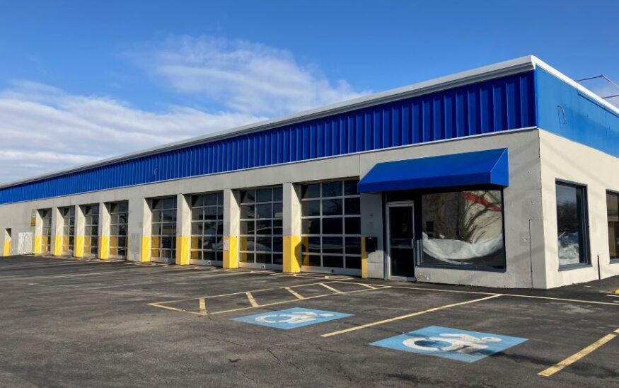 Redi Imports will establish its first location on the west side of Monroe County, moving into a former Monro Inc. location on Stone Road in Greece. (Photo by Kevin Oklobzija)